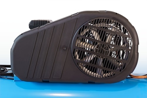 Fan wheel and cooling air baffle