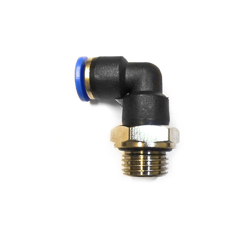 Push-in fitting L pneumatic 90 ° 1 x AG 1/4 inch - 1...