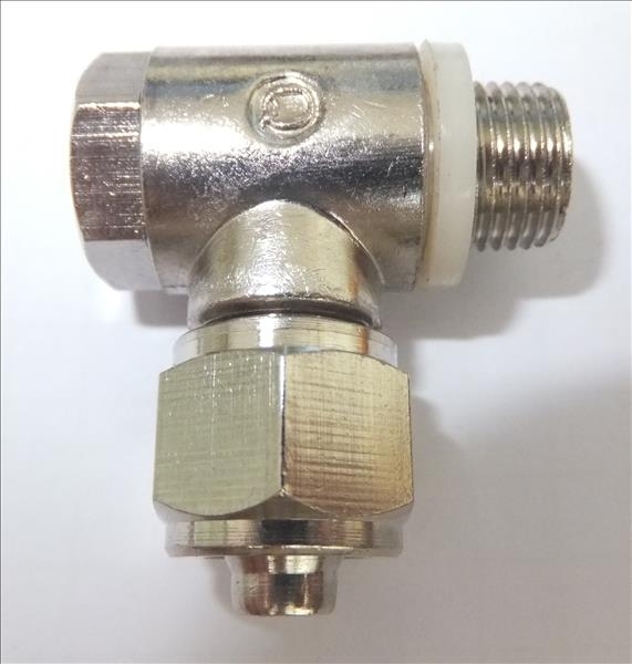 Push-in fitting L pneumatic 90 ° 1 x AG 1/8 inch - 1...