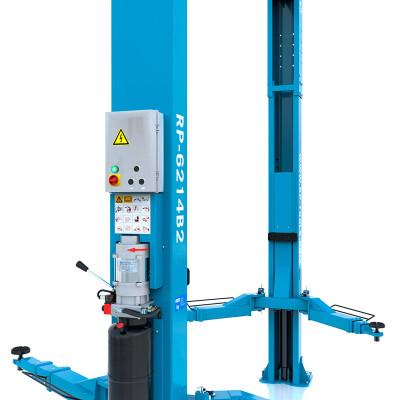 Hydraulic 2-post lift OV 4.0 t, 230 V, H: 4.00 m (adjustable) RP-6214B2