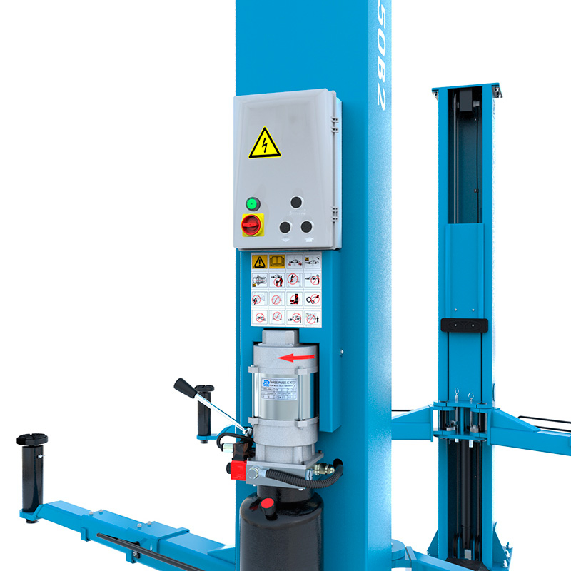 Hydraulic 2 post lift UV 5.0 t, 230/400 V, H: 2.85 m RP-6150B2