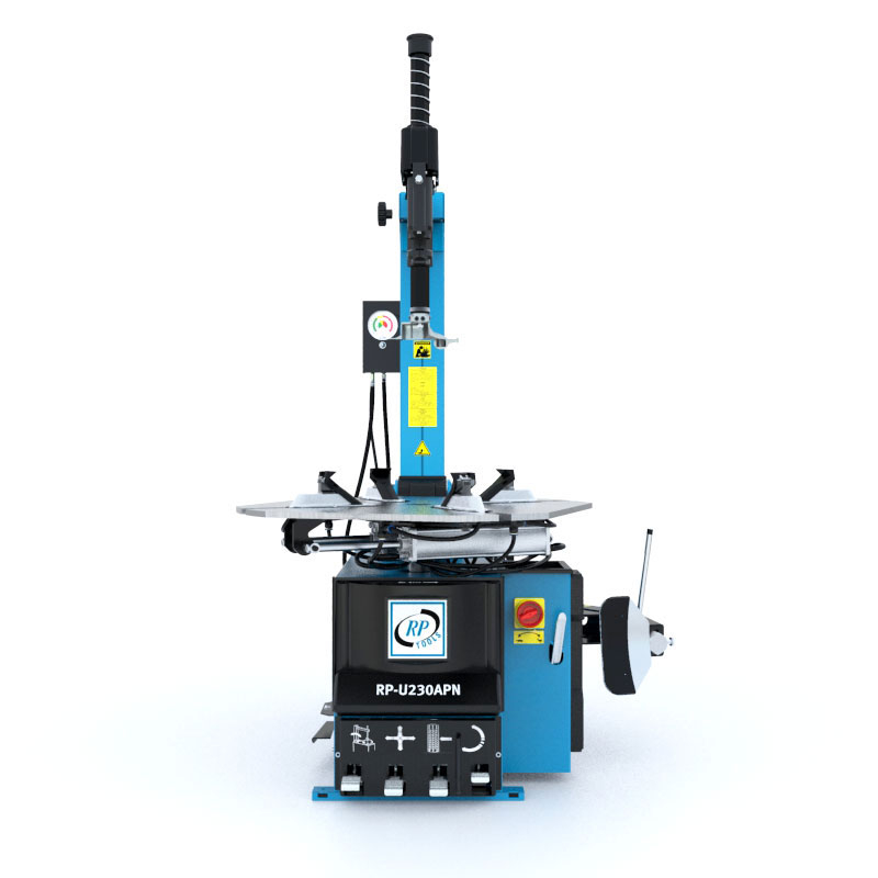 Tire changer up to 30 inches, 230 V, 1 Ph (1 stage) 12-30 inches with pneumatically tilting post + Air Shock