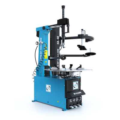 Tire changer up to 30 inches, 230 V, 1 Ph (1 stage) 12-30 inches with pneumatically tilting post + auxiliary arm HA90R