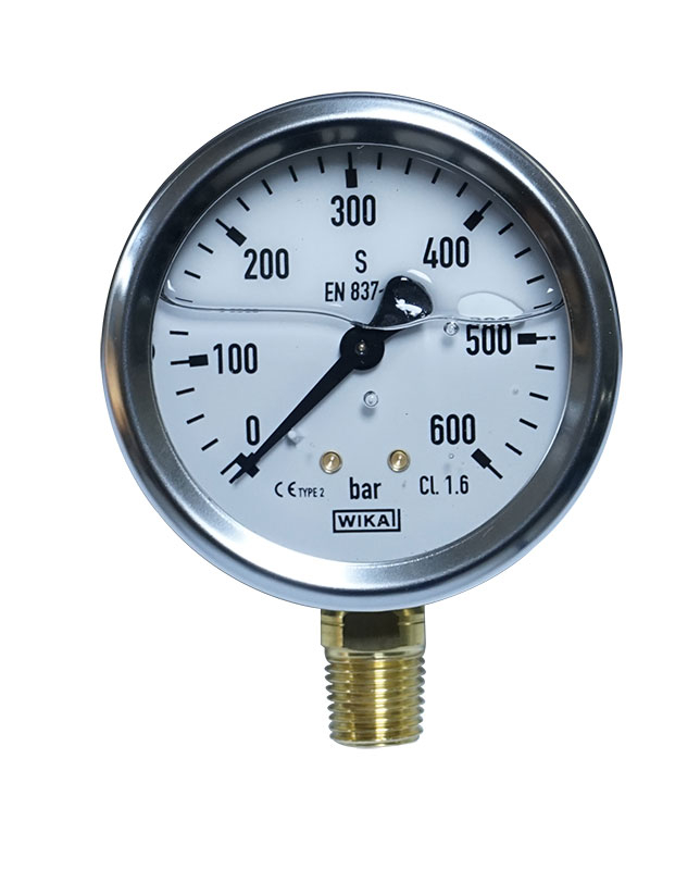 Pressure gauge for hydraulic cylinder hydraulic presses...