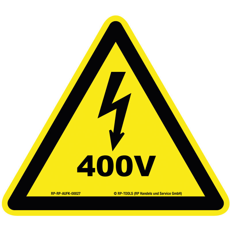 Universal sticker "Spannung 400 V" approx. 35 x...