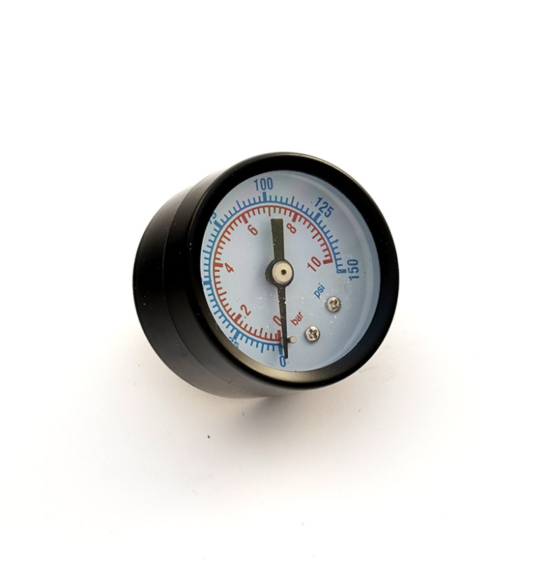 Pressure gauge for compressed air grease dispenser...