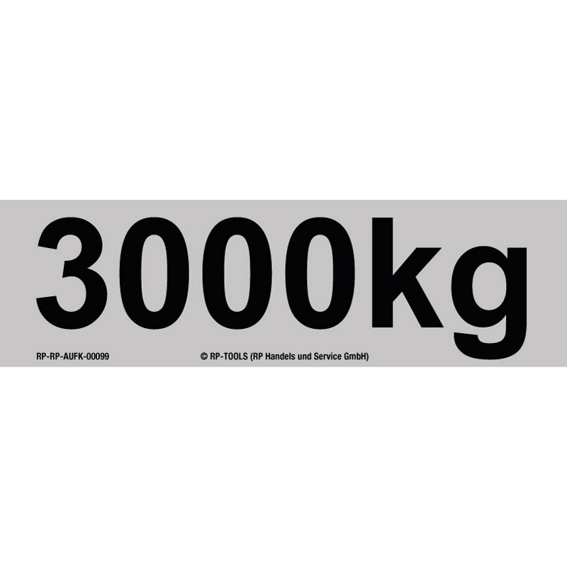 Sticker pallet truck "3000 kg" approx. 85 x 25 mm