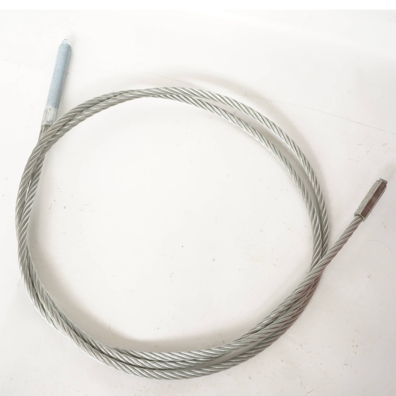 Rope Steel cable &Oslash; 13.0 mm, L: 03960 mm 8x19S+IWRC steel galvanized 2160 MPa MPa 126,0 kN zS, G01 pressed M22 -  Thread Clamp 19 mm
