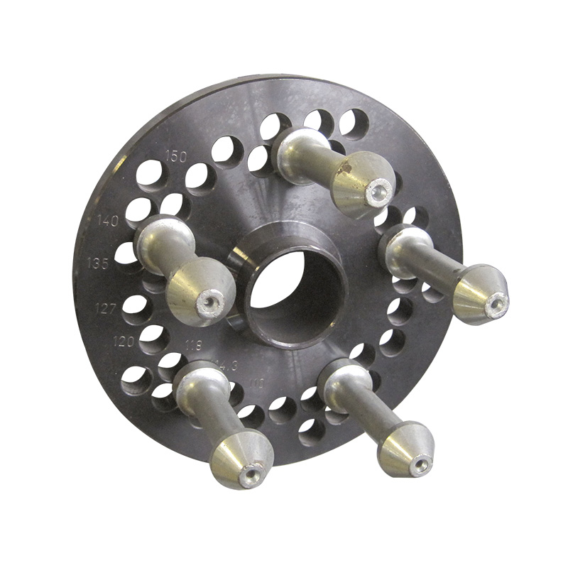 Flange type flange for 5 hole rims (110-114/3-118-12-127-140 mm) for truck wheel balancer RP-SI-RAV Sirio Ø: 40 mm