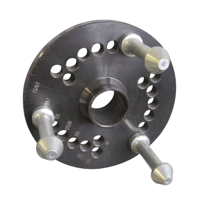 Flange type flange for 3 hole rims (98-115-120-12/65-125-130-139/7 mm) for truck wheel balancer RP-SI RAV Sirio &Oslash;: 40 mm