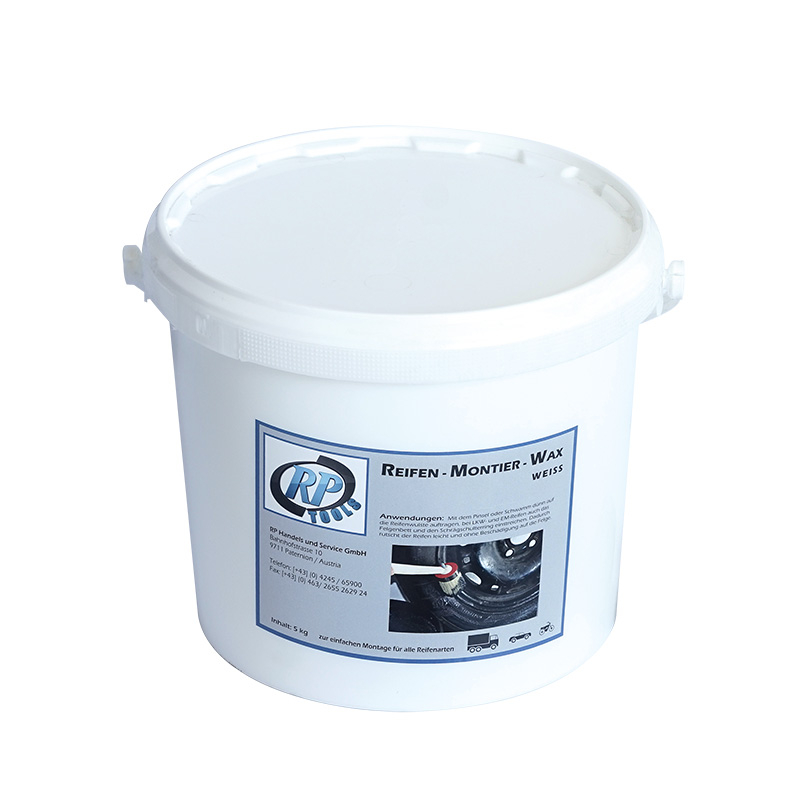 Tire-mounting wax, assembly wax, tire-mounting paste, tire-mounting paste white 5 kg