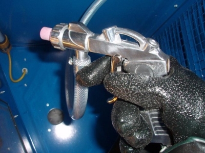 Cabine de sablage appareil de sablage sableuse type 220L