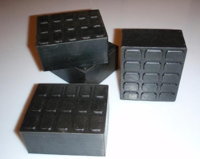 Rubber pad rubber block 01 for lifts 115 x 100 x 55 mm Set of 4 pcs.