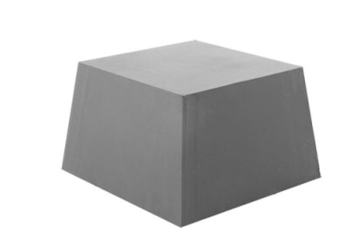 Gummi Trapezblock, Pyramidenklotz universell f&uuml;r Slift/IME Hebeb&uuml;hnen 120 x 120 x 80 mm