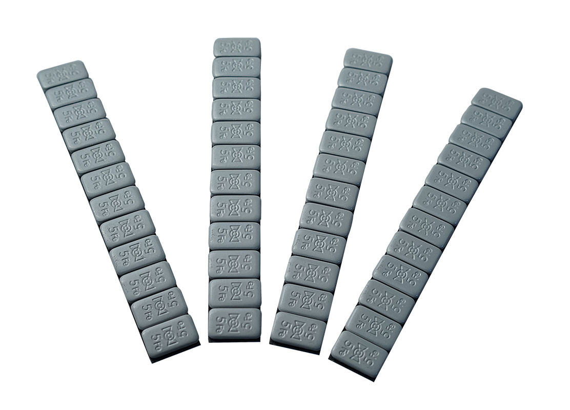 balance weight for alloy wheels silver/grey 4 bars of 60 g 12 x 5 g 240 g BB-EP Adhesive weight balance weight 