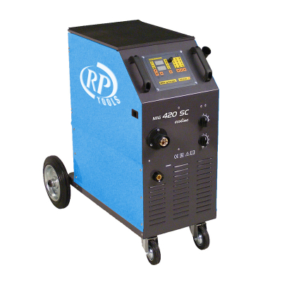 Shielding gas welding machine MIG/MAG air-cooled/water-cooled 30-420 A 3 x 400 V digital 0.8-1.2 mm 4 rollers feed Made in EU