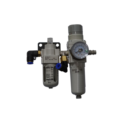 Maintenance unit SMC with pressure regulator, water separator and oiler for lifting platforms 1/4 inch - 1/4 inch without connections