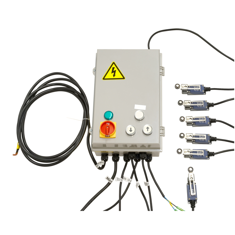 Switch box 380/400 V, 3 Ph universal for 4-post lift with pneumatic release RP-4042B2, RP-4064B2
