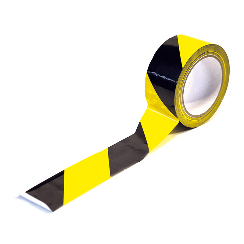 Klebeband, Design Warndruck, 1-fbg. schwarz, PVC: 131 gelb, 50 mm x 66 m