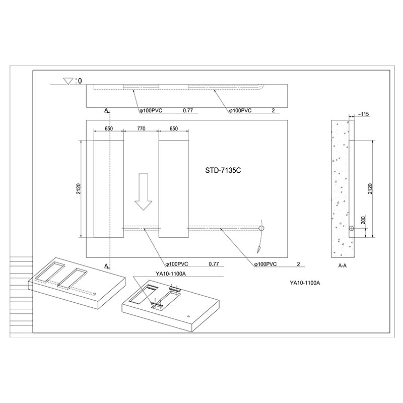 Floor level underfloor kit screed stage installation RP-8504AY, RP-8506AY