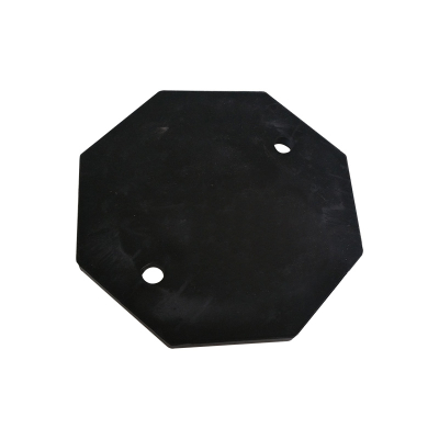 Rubber plate001 rubber pad black for lifts and maneuvering jack for RP-TOOLS 2-post lift &Oslash;: 123 mm, H: 10 mm