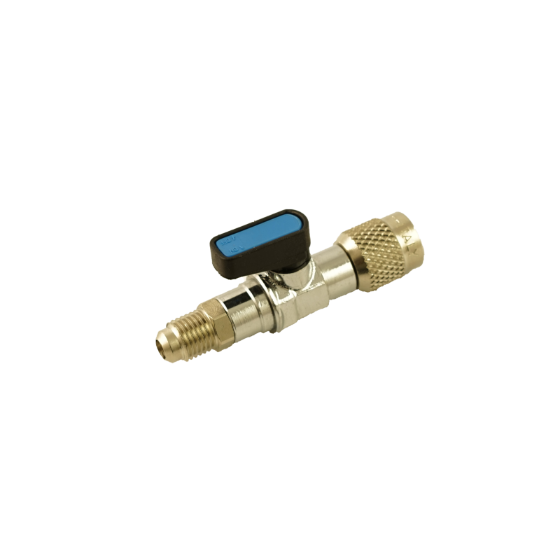 Ball valve blue for air conditioning service unit Fully...