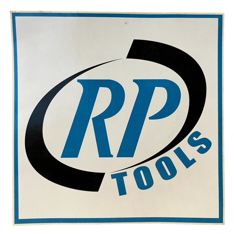 Sticker logo RP-TOOLS approx. 140 x 140 mm