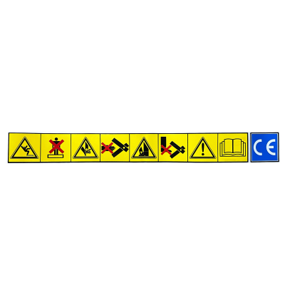 Lifting platform sticker &quot;Safety instructions&quot; RP-8240B2 approx. 550 x 65 mm