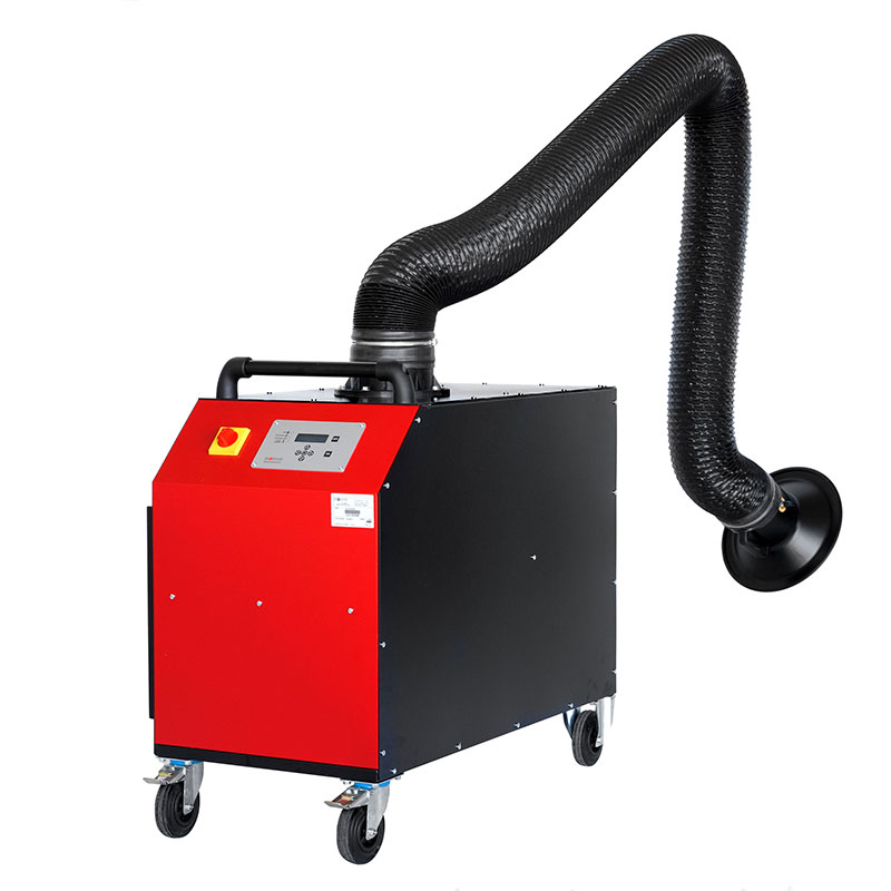 Mobile welding fume extraction system 3m arm hose design