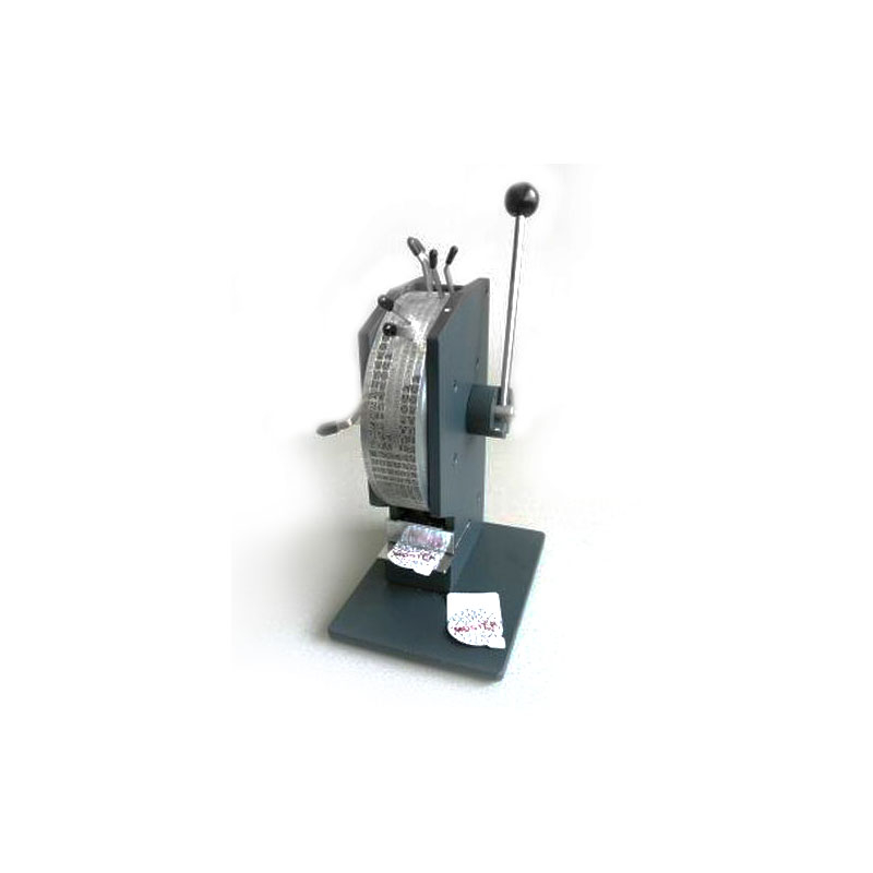 Wheel perforator 7-digit for §57a sticker punch-cutter