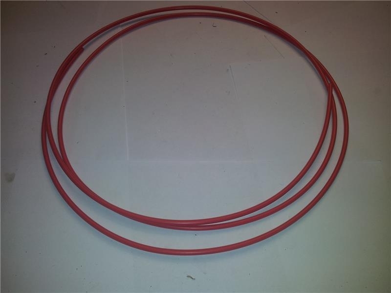 Pneumatic hose red 4 x 2 mm by the metre