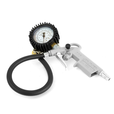 Tire inflator with manometer, hand tire filler, calibrated 60 mm tire inflation gun