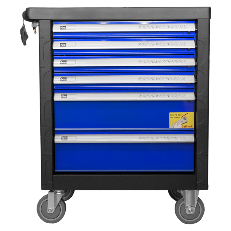 Tool trolley roll bar 6 drawers with tools 171 pcs.