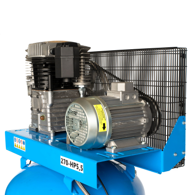 Compressor 270 l 2 cyl. 5.5 hp 400 V - AN 662L - Operating pressure 8 bar (max. 10 bar) - Made in Italy