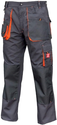 Pantalon de travail long , graphite orange, S-2XL