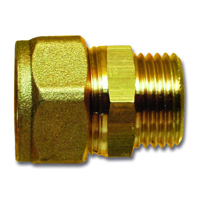 Connector straight 1/2 inch x 22 mm