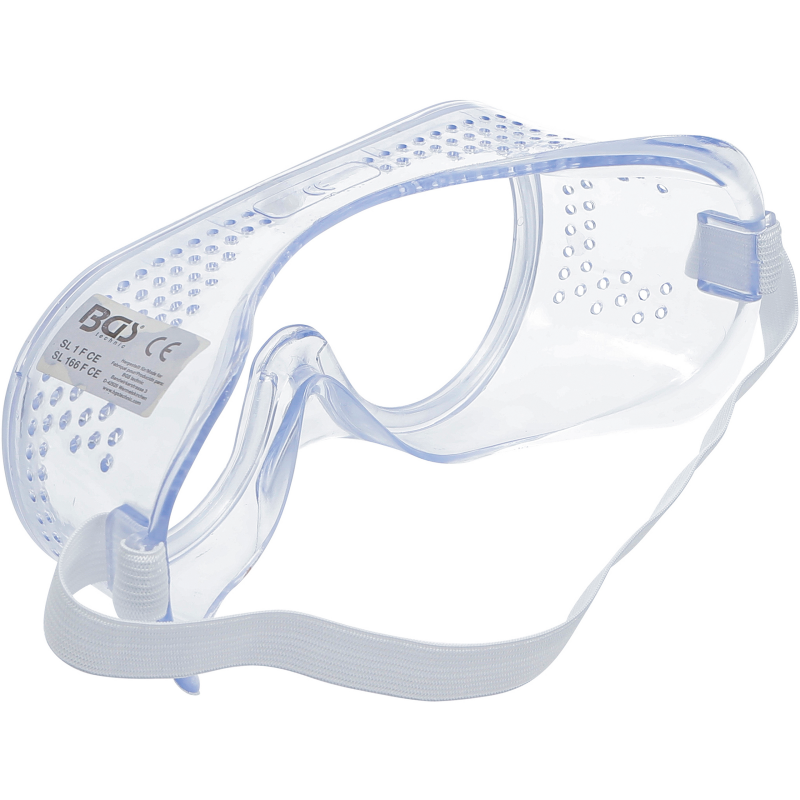Safety goggles transparent