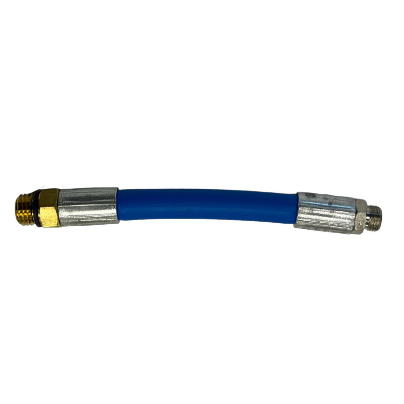 Filling hose 13 cm (blue) for R1234yf