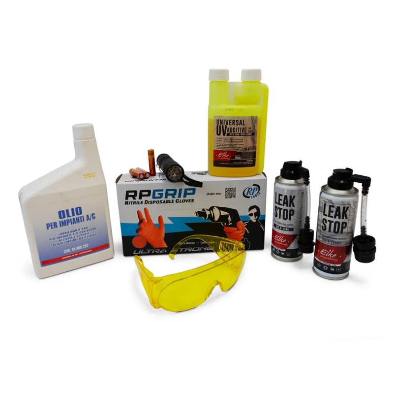 A/C service starter kit for R-134a and R-1234yf incl. RP-Grip gloves FREE OF CHARGE - SUPER DEAL
