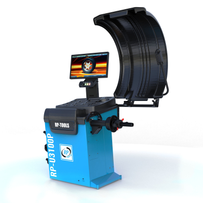 Wheel balancer fully automatic 230V, 10-32 inches with measuring arm rim width and LCD display - RP-U130PN