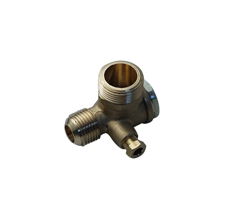 Check valve 1/2 x 3/8 x 1/8 inch for industrial compressors