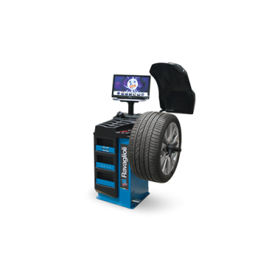 Wheel balancer fully automatic, with measuring arm, LCD display 1/16 inch, 230 V, 10-26 inches Sirio RAV S2119R(G2.119R)+GAR301