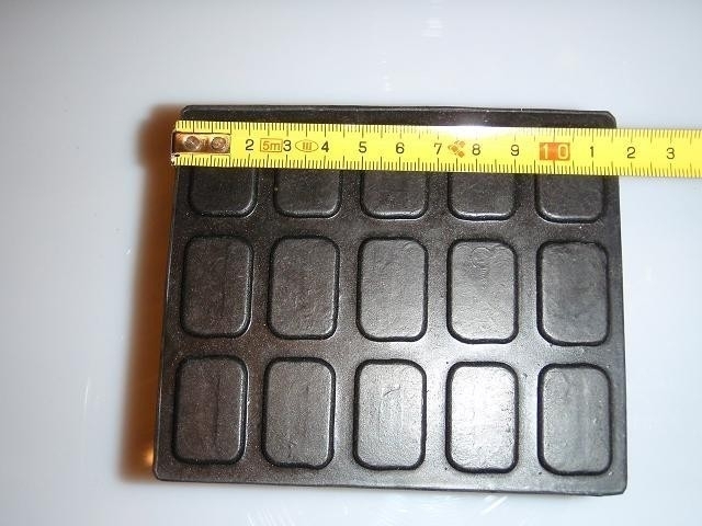 Rubber pad rubber block 01 for lifts 115 x 100 x 55 mm 1 pc.