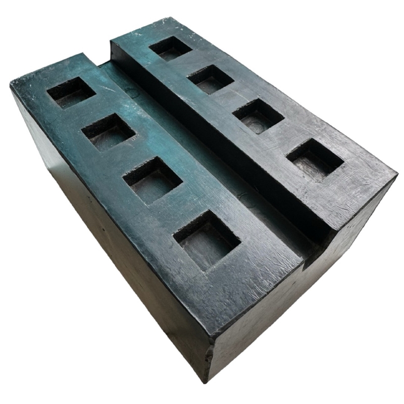 Rubber pad rubber block 02 for lifts 180 x 120 x 80 mm 1 pc.