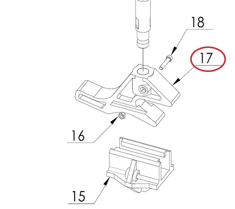 Poussoir inférieur (plastique) pour aide bras HA80L pour pneu changer de machine