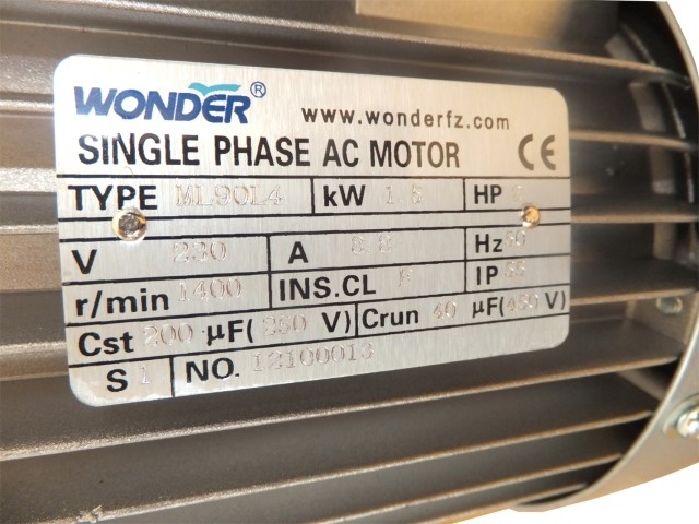 Electric Motor Ml90l4 B14 1 5 Kw Ph, Wonder Single Phase Ac Motor Wiring Diagram
