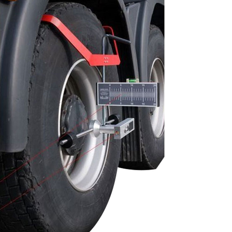 Laser wheel alignment for light trucks, trucks and buses