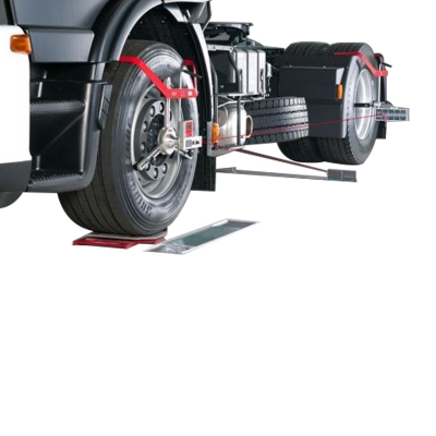 Laser wheel alignment for light trucks, trucks and buses