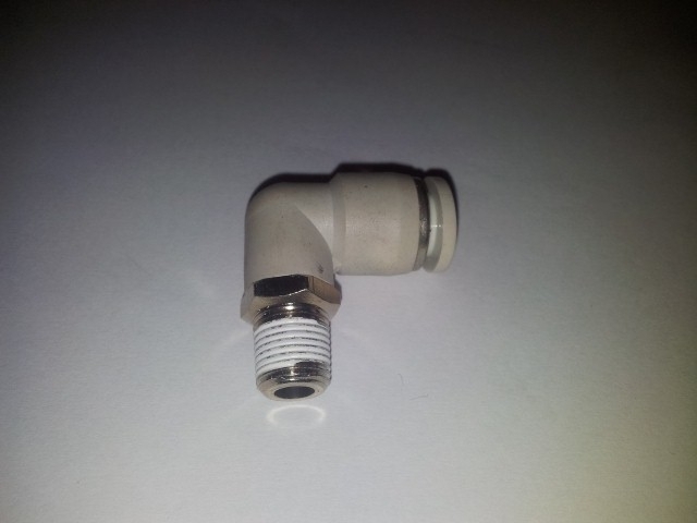 Push-in fitting L pneumatic 90° 1 x AG 1/8 inch - 1 x...