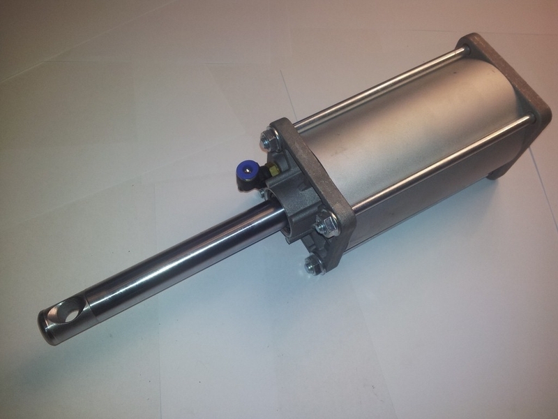 Pneumatic cylinder clamping cylinder tilting post tire...